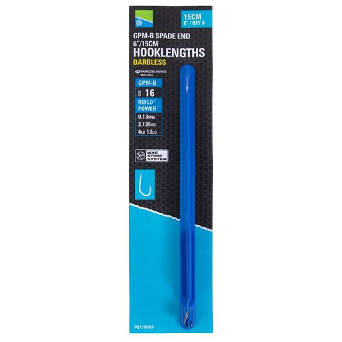 Preston Gpm-b 6"/15 Cm Spade End Hooklengths Barbless