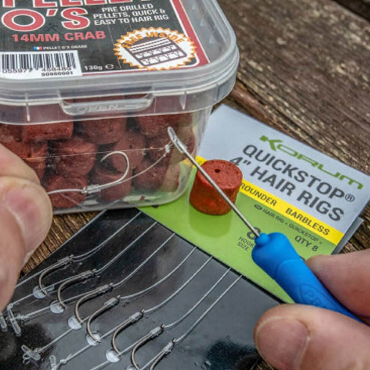 Korum Big Fish Quickstop Hair Rigs 15'' Barbed