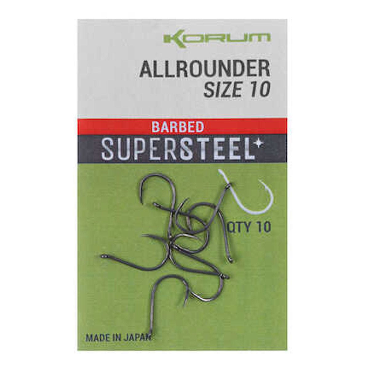 Korum Allrounder Hooks Barbed