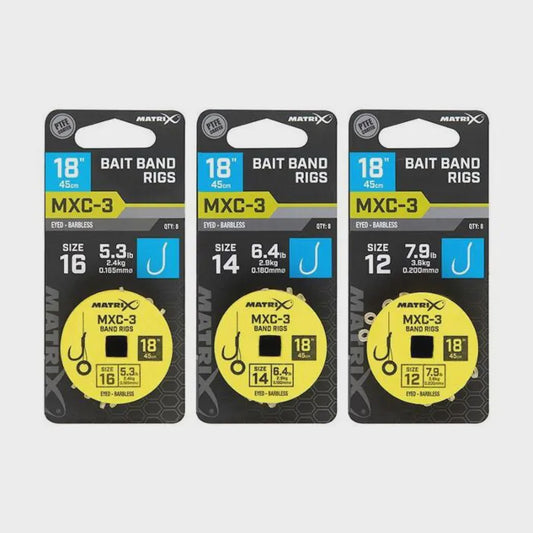 Matrix Mxc-3 Barbless 45cm Band Rigs