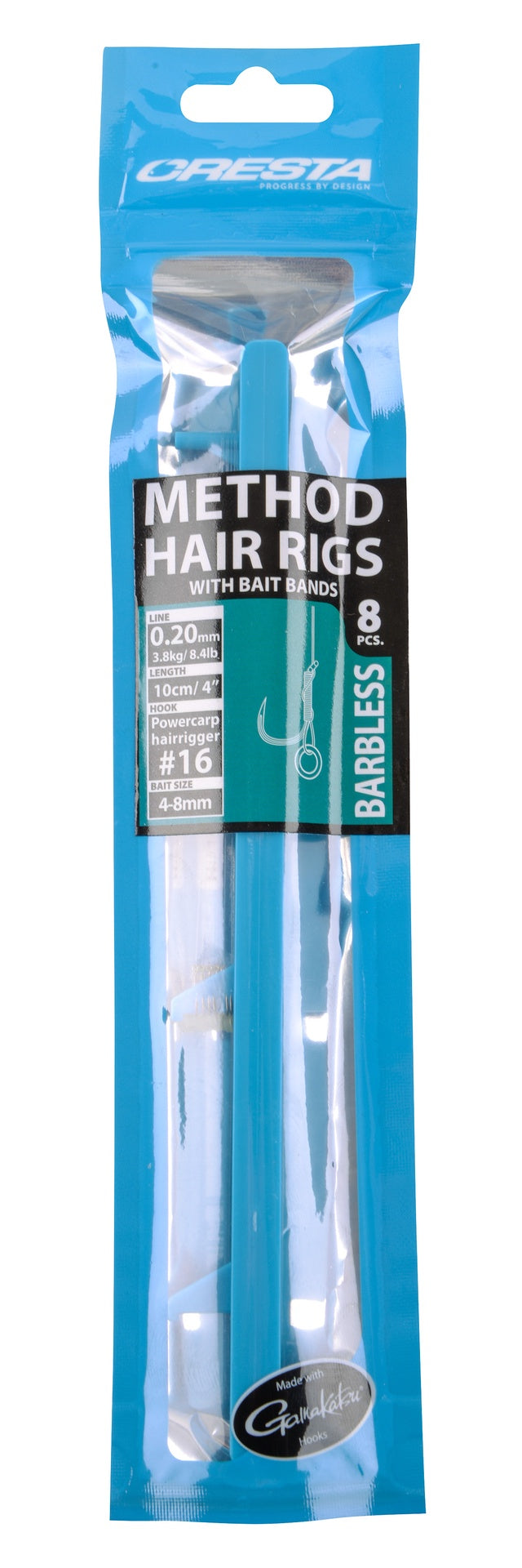 Cresta Method Hair Rigs + Bands Barbless