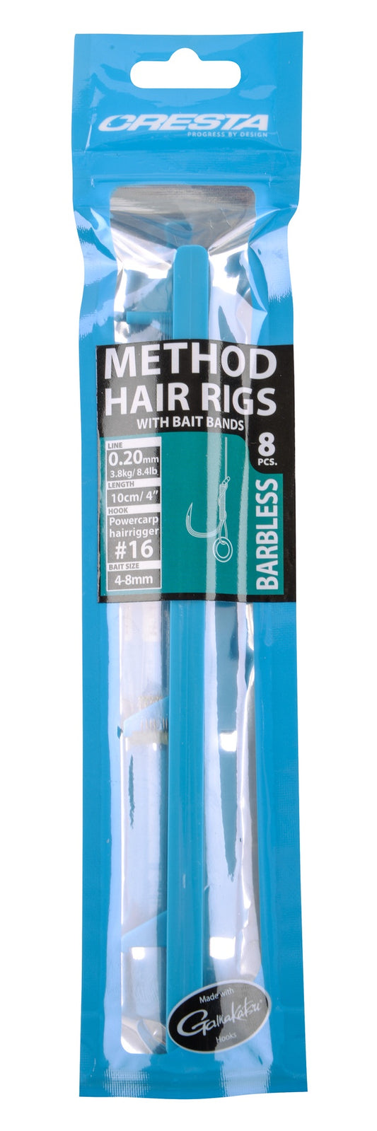 Cresta Method Hair Rigs + Bands Barbless