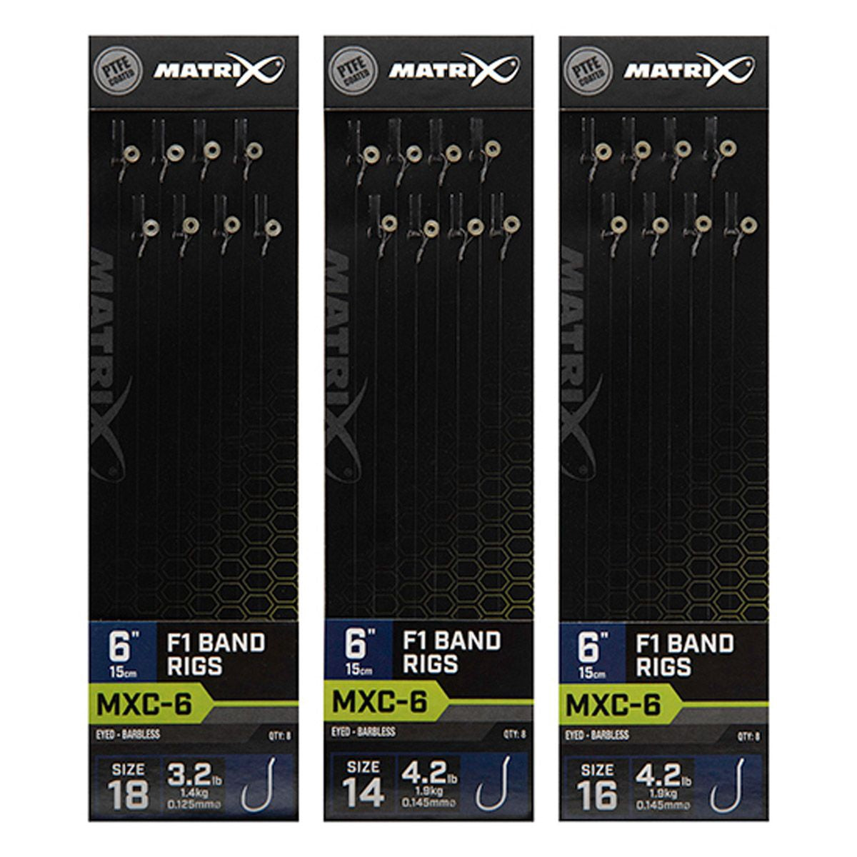 Matrix Mxc-6 Barbless 15cm F1 Band Rigs