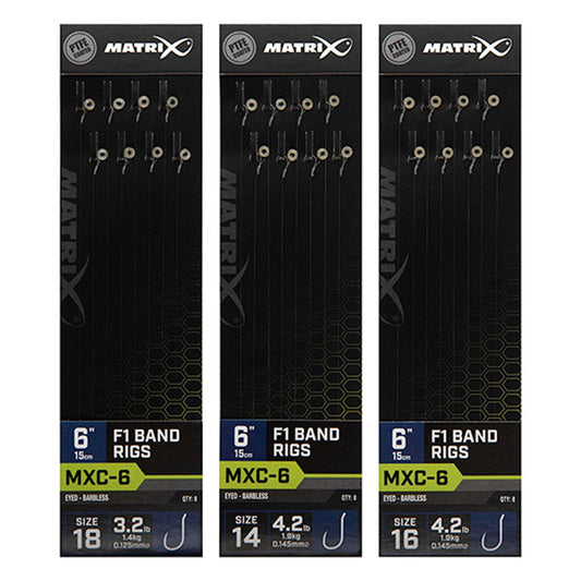 Matrix Mxc-6 Barbless 15cm F1 Band Rigs