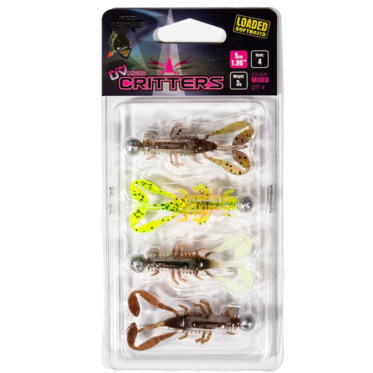 Fox Rage Micro Critter Loaded UV Mixed Colour Pack