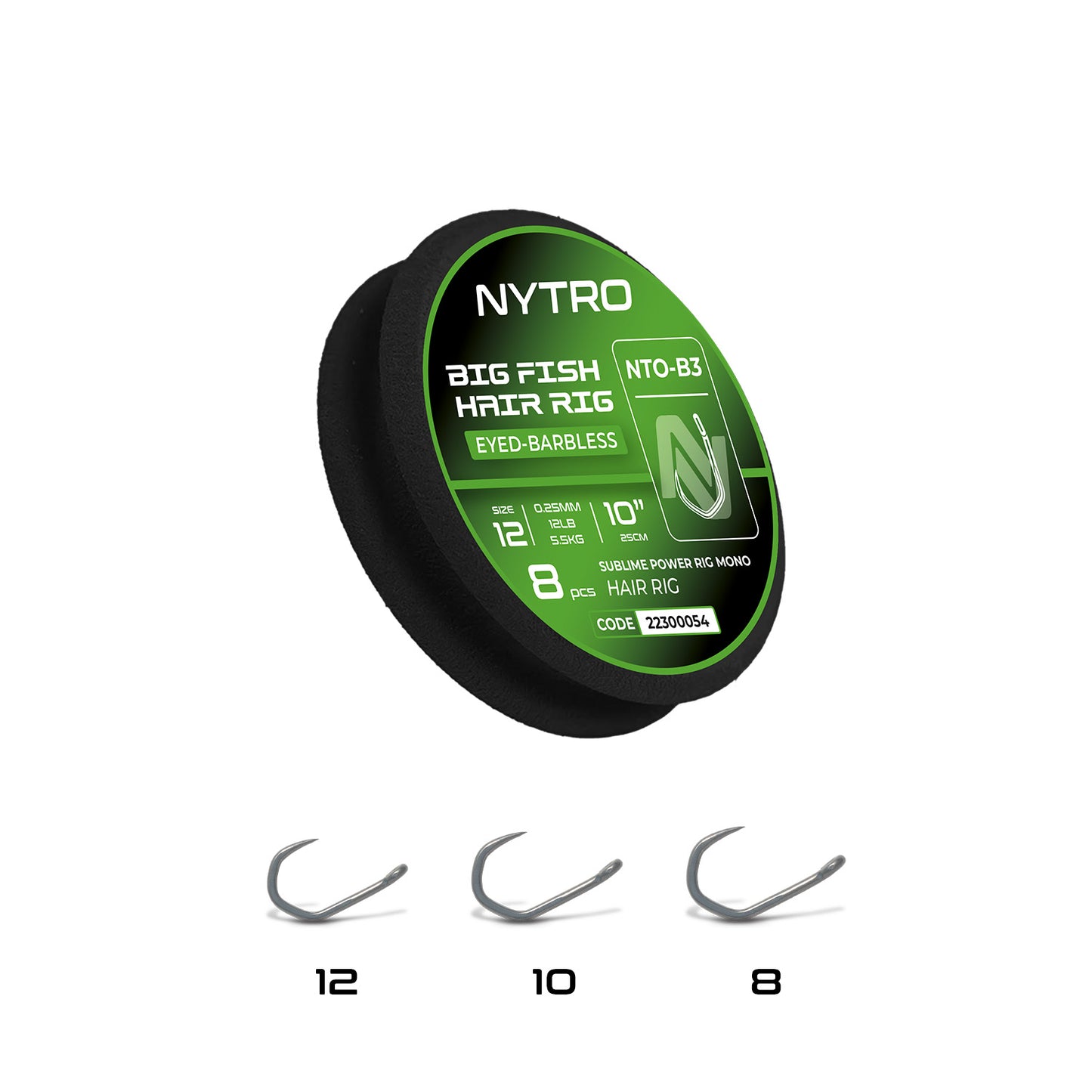 Nytro NTO-B3 Barbless Big Fish Hair Rig 25CM