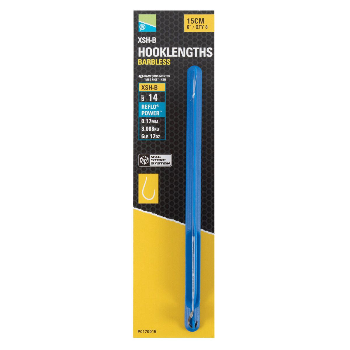 Preston Xsh-b 6"/15 Cm Spade End Hooklengths Barbless