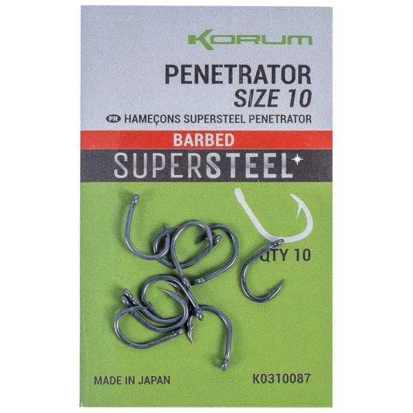 Korum Penetrator Hooks Barbed