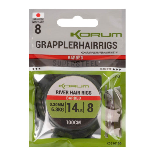 Korum Supersteel Grappler River Hair Rigs