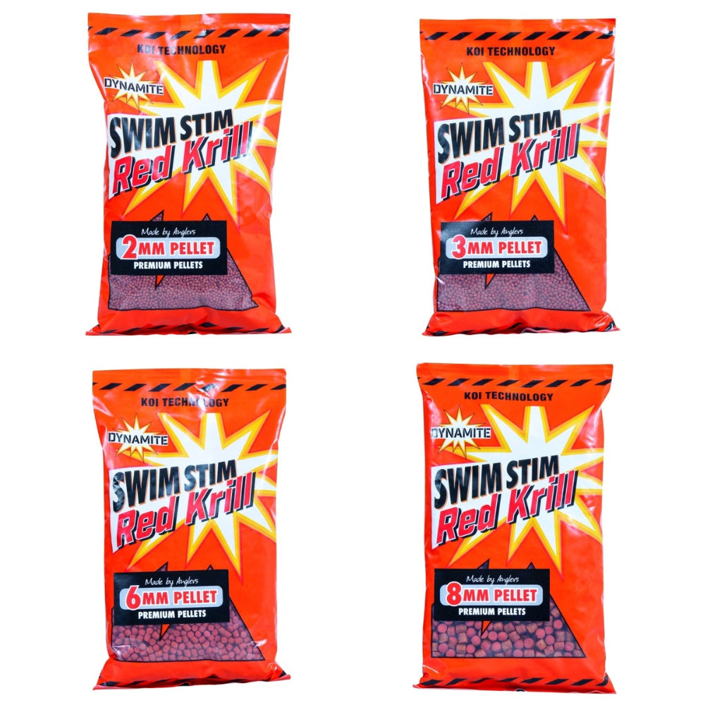 Dynamite Swim Stim Red Krill Pellets