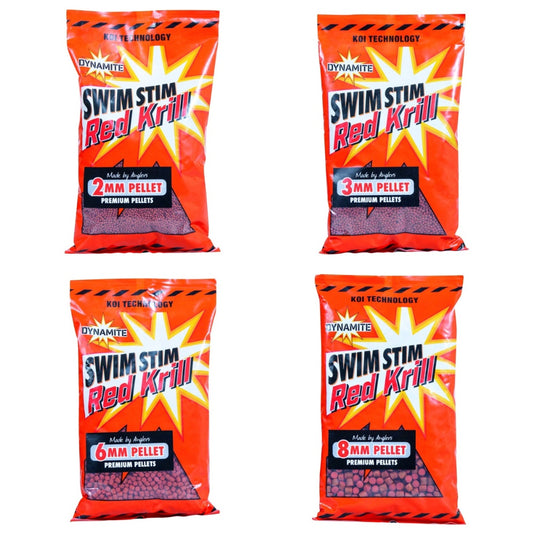 Dynamite Swim Stim Red Krill Pellets
