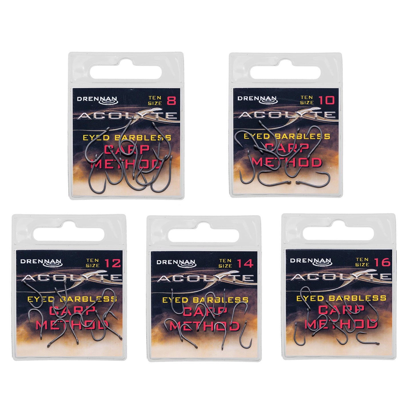 Drennan Acolyte Carp Method Hooks - Barbless
