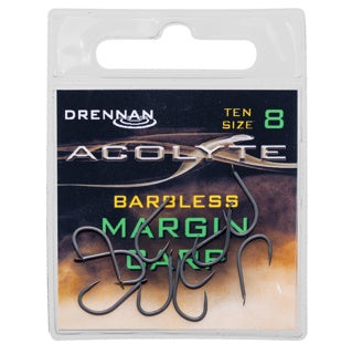 Drennan Acolyte Margin Carp Hooks - Barbless