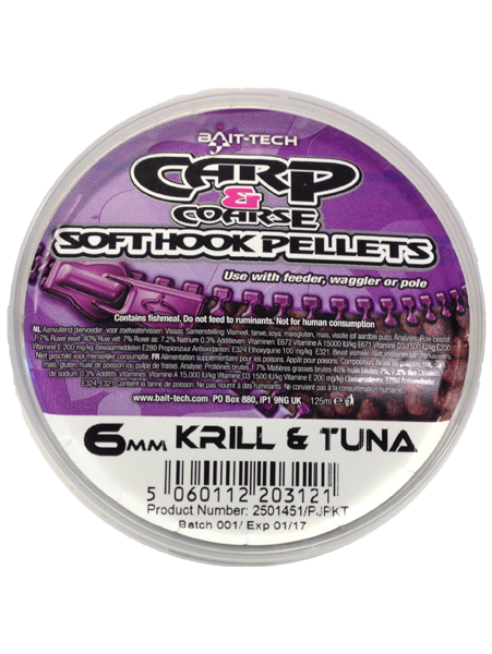 Bait-tech Carp & Coarse Krill & Tuna Soft Hookers 6mm