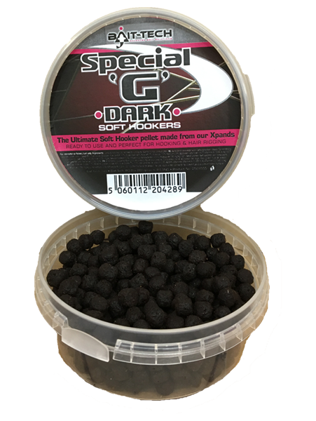 Bait-tech Special 'g' Black Soft Hookers 6mm