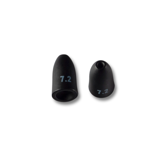 Toppies Tungsten Bullet Weights Black Matt