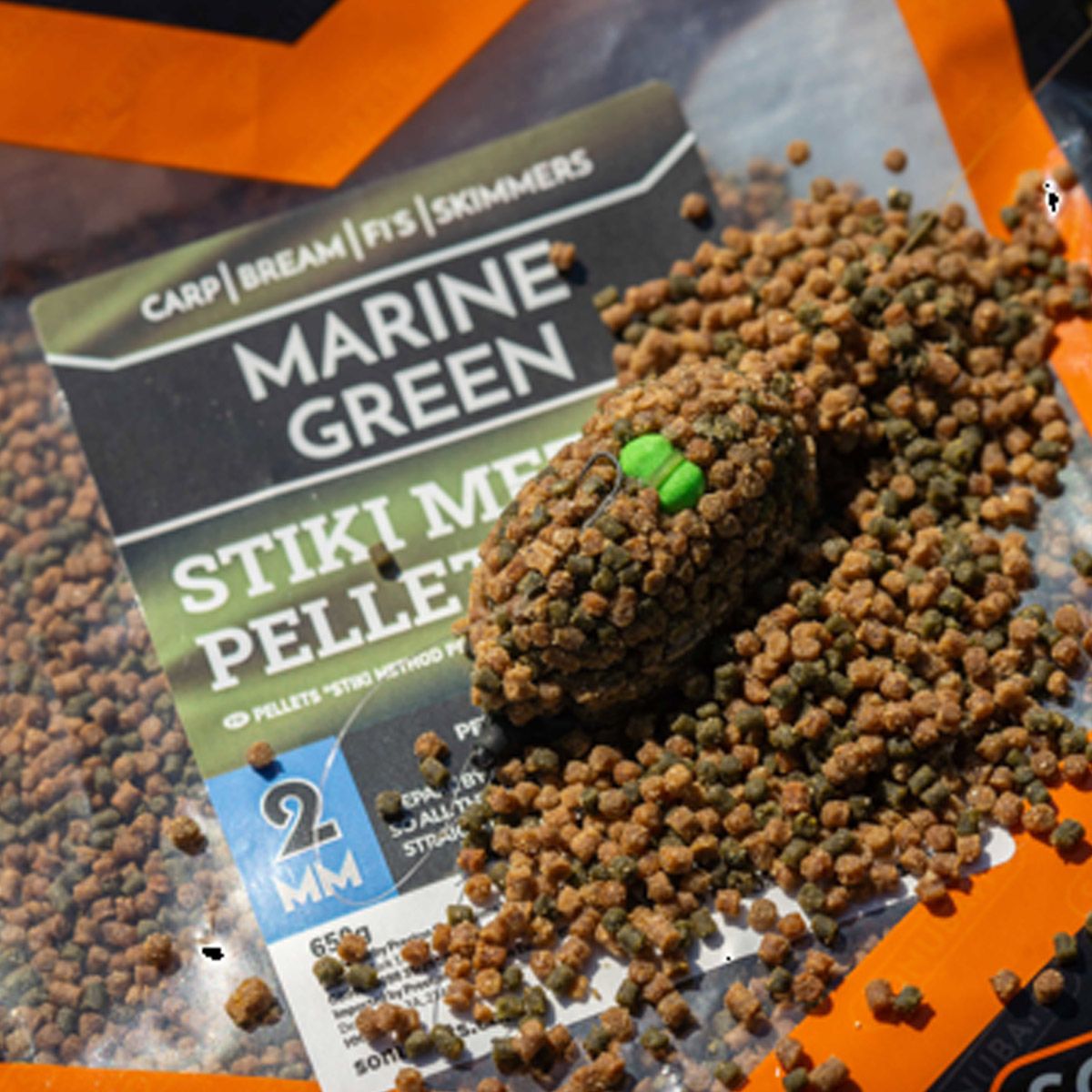 Sonubaits Marine Green Stiki Method Pellets 2mm