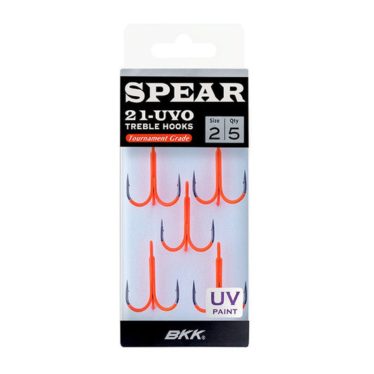 BKK Spear 21-UVO Treble Hooks