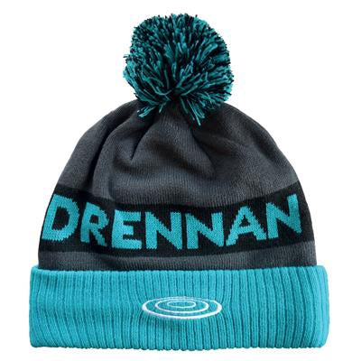 Drennan Aqua/black Bobble Hat