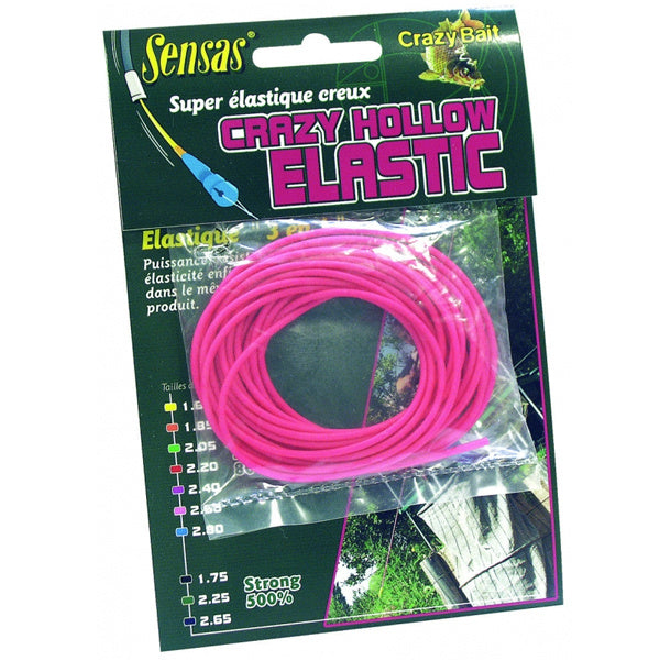Sensas Crazy Hollow Elastiek Soft 800% 5 mtr.