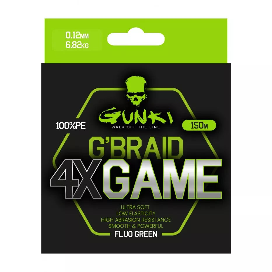 Gunki G'Braid 4x Game Fluo Green
