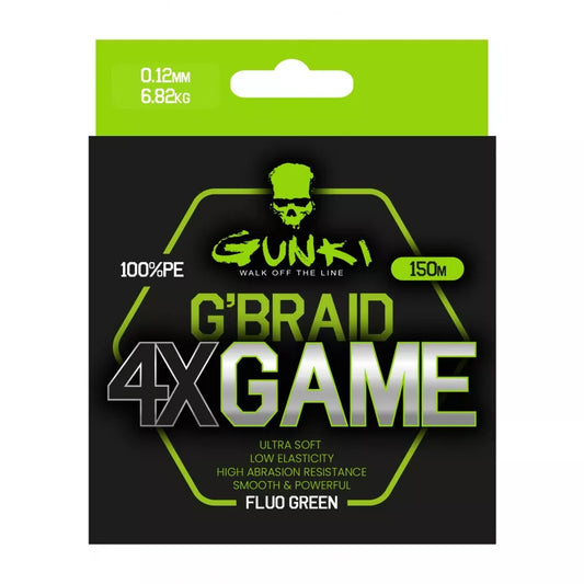 Gunki G'Braid 4x Game Fluo Green