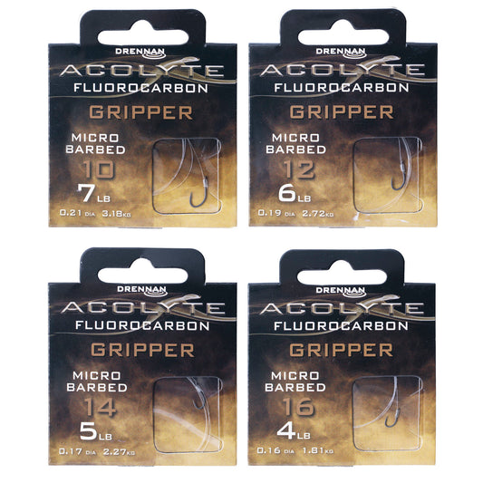 Drennan Acolyte Gripper - Hooks to Fluorocarbon