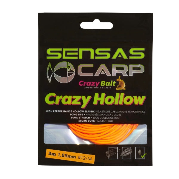 Sensas Crazy Hollow Elastiek Soft 800% 3 mtr.