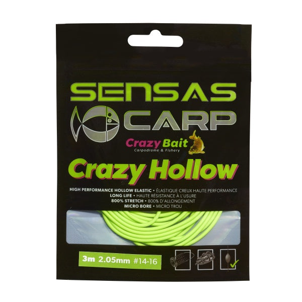 Sensas Crazy Hollow Elastiek Soft 800% 3 mtr.