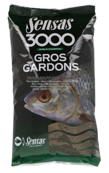 Sensas 3000 Gros Gardons Fijn Gemalen Zwart