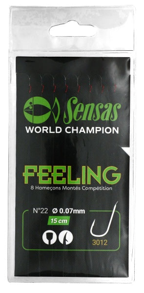 Sensas Feeling Onderlijn 15 cm 3012 Rood