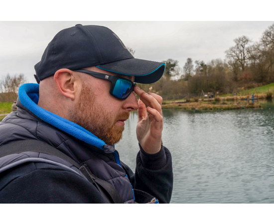 Preston Inception Wrap Sunglasses - Ice Blue Lens