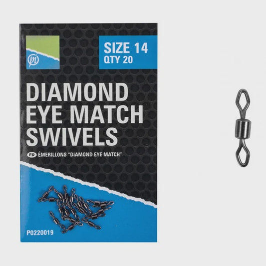 Preston Diamond Eye Match Swivels