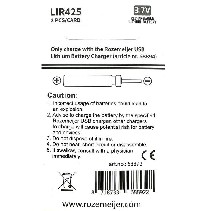 Rozemeijer LIR425 Battery