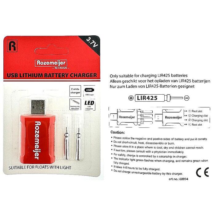 Rozemeijer USB Lithium Battery Charger