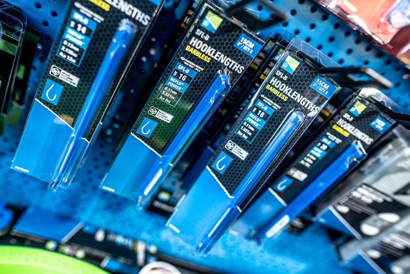 Preston Sfl-b 6"/15 Cm Spade End Hooklengths Barbless