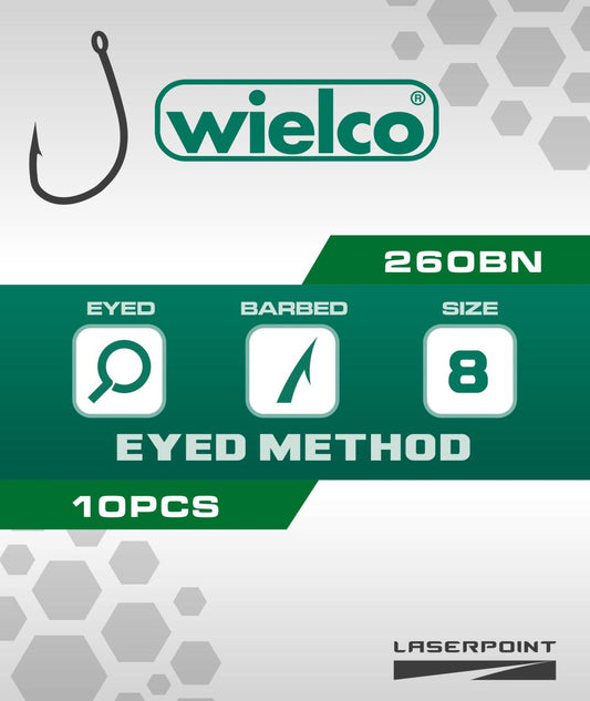 Wielco Laser Point 260BN Eyed Method Hooks