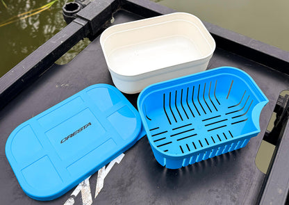 Cresta Bait Tube 600ml Closed Lid + Drain