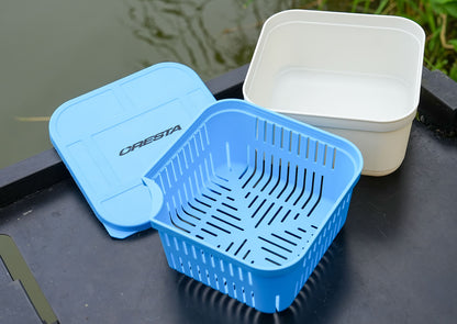 Cresta Bait Tube 1600ml Closed Lid + Drain