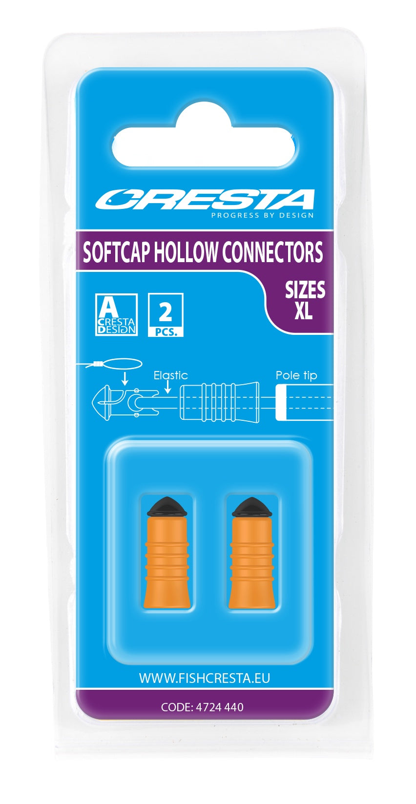 Cresta Soft Cap Hollow Connectors