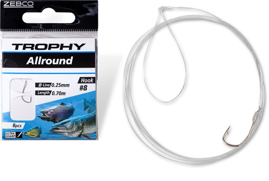 Zebco Trophy Allround Hook-to-Nylon Silver 70cm