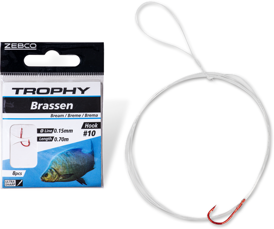 Zebco Trophy Bream Hook-to-Nylon Red 70cm