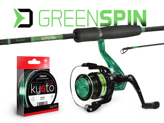 Spin fishing Set Delphin GreenSPIN 240cm