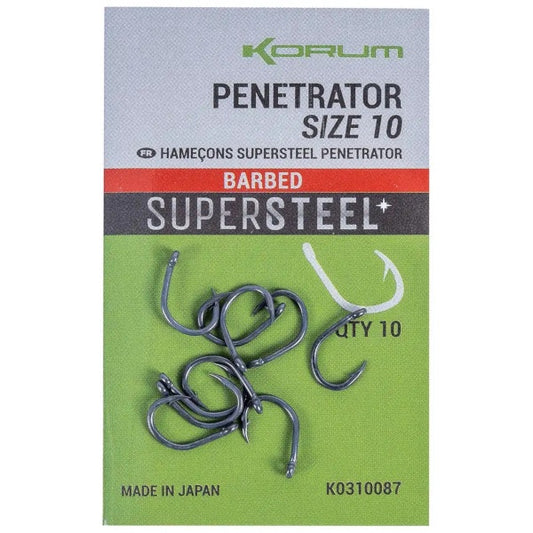 Korum Penetrator Hooks Barbed