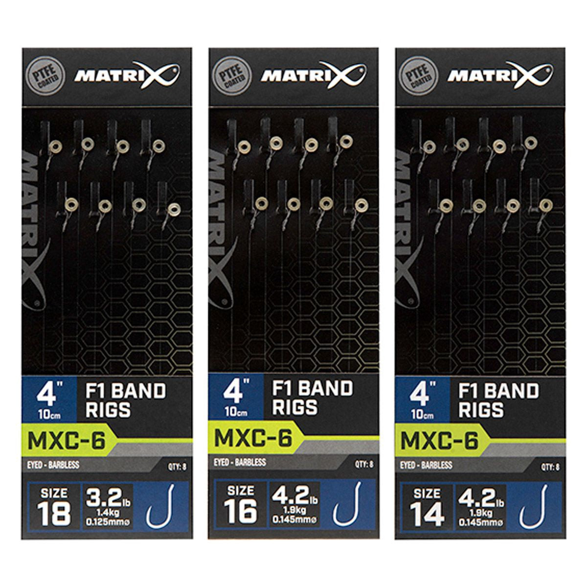Matrix Mxc-6 Barbless 10cm F1 Band Rigs