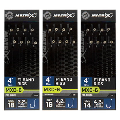 Matrix Mxc-6 Barbless 10cm F1 Band Rigs