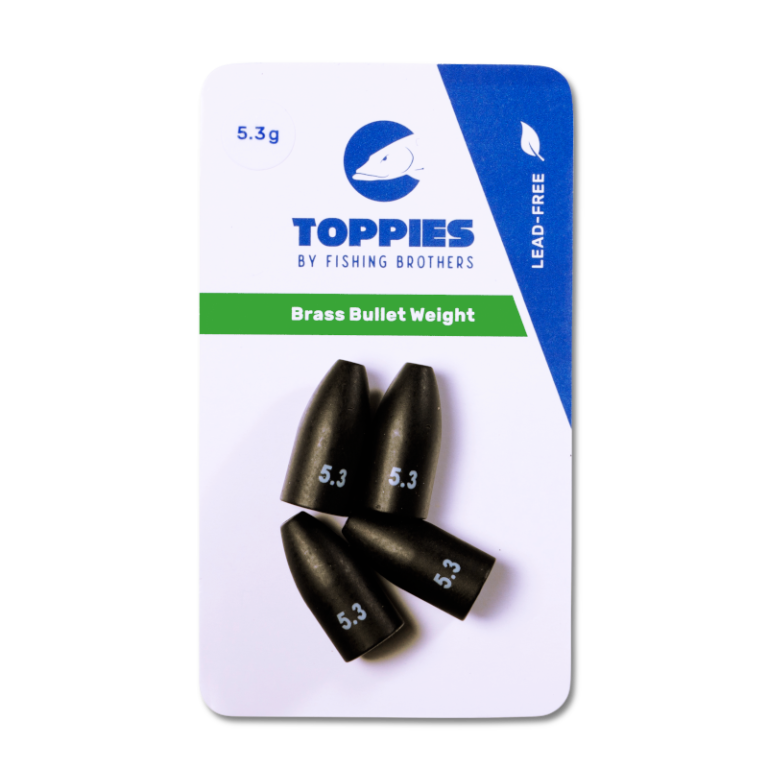 Toppies Brass Bullet Weights Black Matt