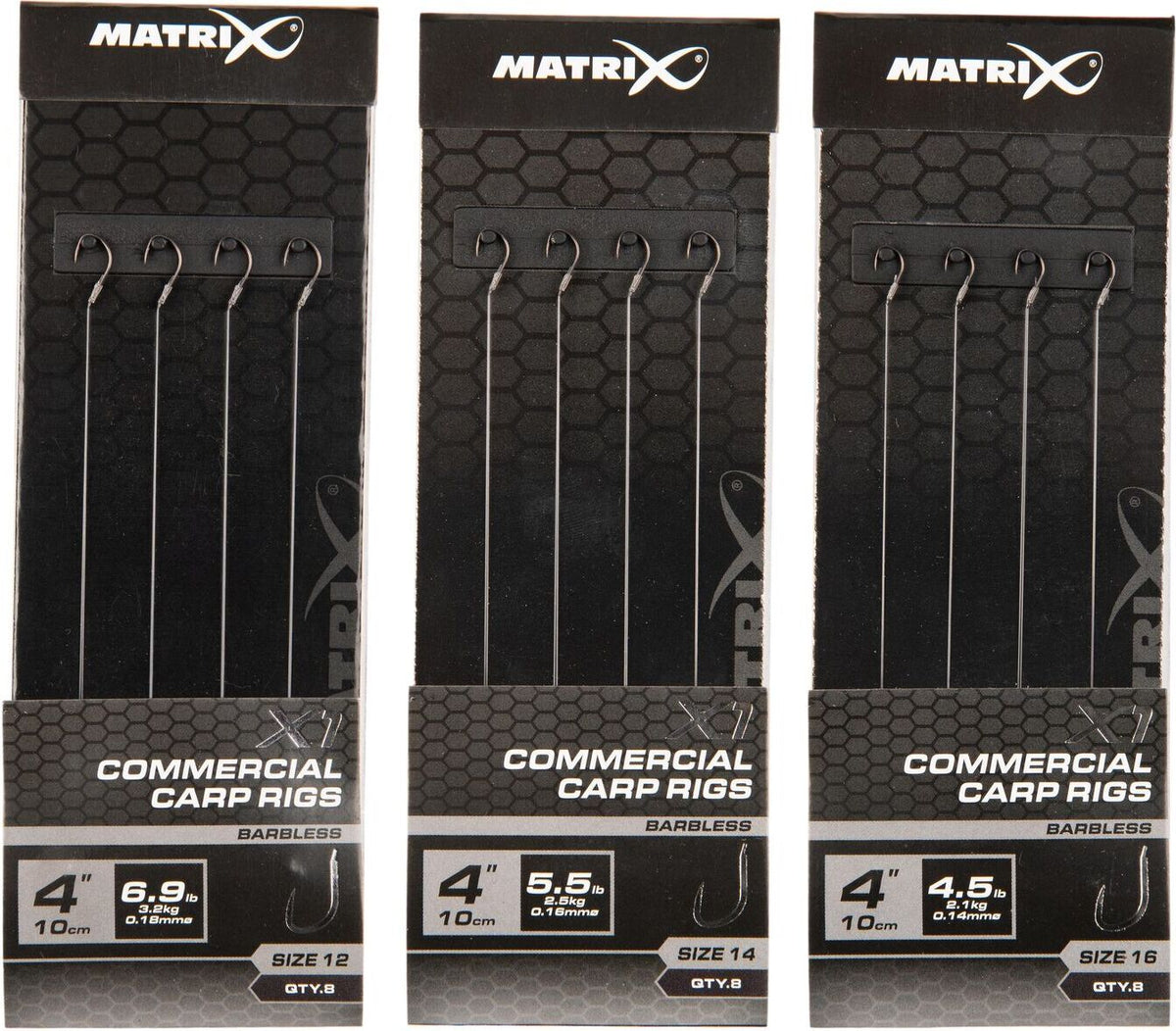 Matrix X1 Commercial Carp 10 cm Rigs