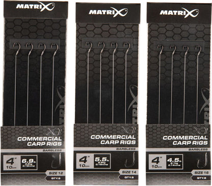 Matrix X1 Commercial Carp 10 cm Rigs