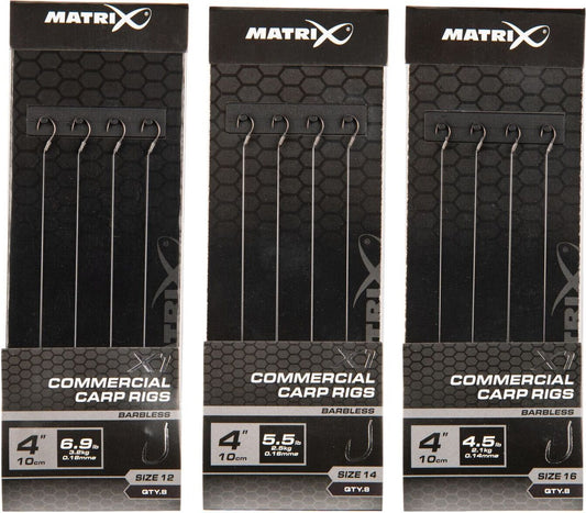 Matrix X1 Commercial Carp 10 cm Rigs